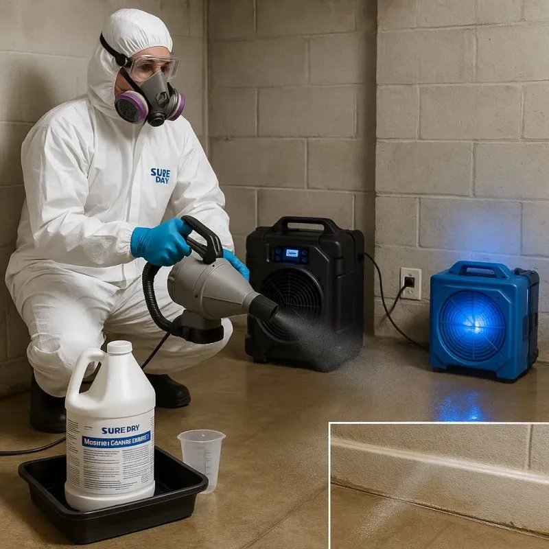 Sanitization and Odor Removal process in Sherborn, MA